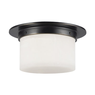 Mineral 11-in Brass Flush Mount