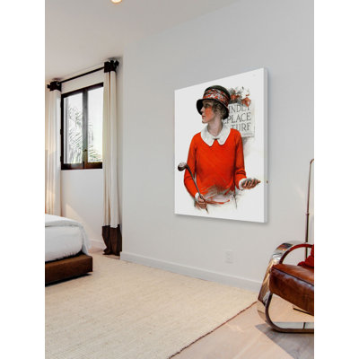 Kindly Replace Turf by Charles A. Maclellan Print on Wrapped Canvas
