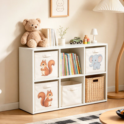 Bibliothèques peu encombrantes, étagère de rangement moderne à 6 cubes en métal pour bureau à domicile