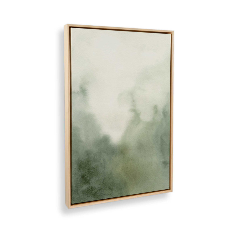 «Mute Forest Shadows I», reproduction sur toile, Cadre américain en érable flottant, H 48,75 po x l 32,75 po x P 1,75 po