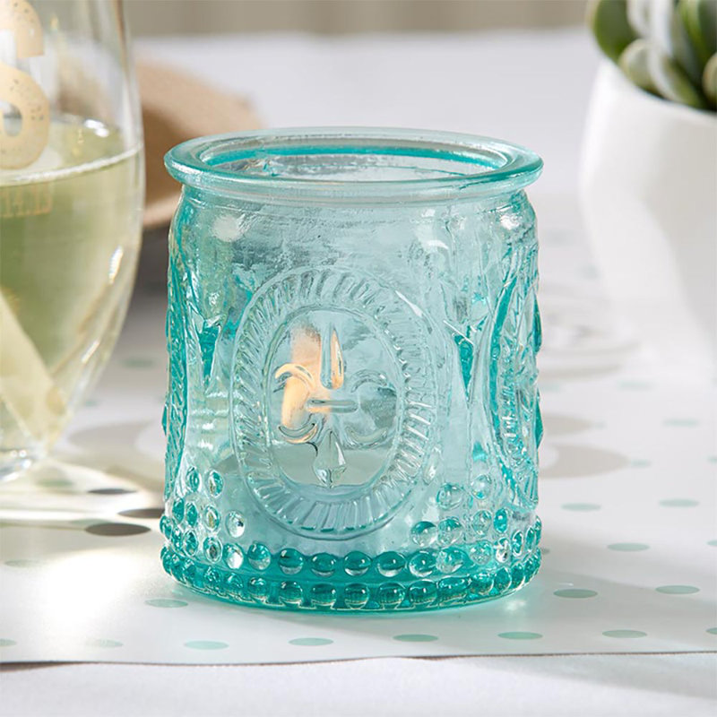 2.75'' H Glass Tabletop Tealight Holder
