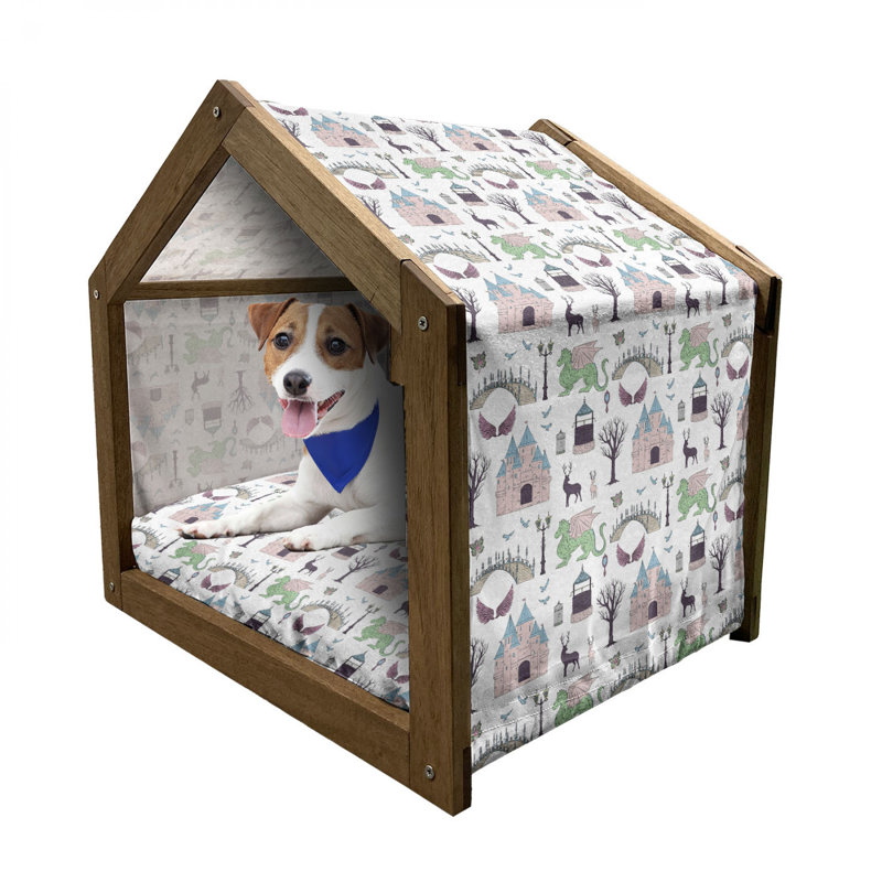 Niche pour chien en bois, H 22,44 po x l 23,62 po x P 17,72 po