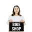 Bike Shop 11 Inch x 17 Inch Plastic Sign-119524750