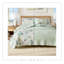 Ensemble de courtepointe bleu / vert avec coquillages-1088651393