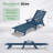 Patio Lounge Chair Outdoor, Hdpe Outdoor Chaise Lounge With Reclining Backrest, Pool Lounger Chair For Outside, Poolside, Sunbathing Tanning, Blue-1985484346