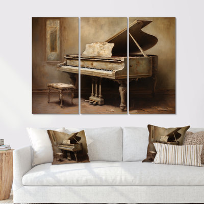 Piano Pianos Past - Piano Wall Art Set