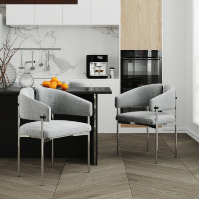 Luxury Velvet Dining Room Chairs With Armrest Design