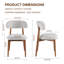 Chaise d'appoint rembourrée en bois massif-754390080