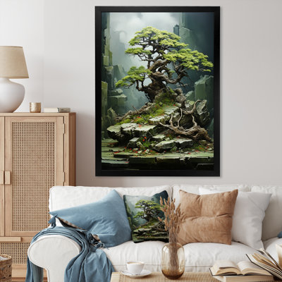 «Japon Bonsai Serenity», reproduction d'art sur toile
