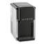 Machine à glaçons et distributeur d'eau 35 lb en acier inoxydable noir élégant