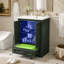 Meuble-lavabo autoportant moderne 24 po avec lavabo en céramique-224242706