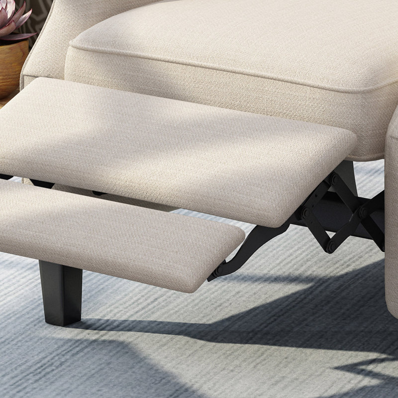 Fauteuil inclinable inclinable de style moderne, Tissu beige
