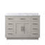 Meuble-lavabo simple en chêne 48 po X P 22 po D, avec plateau en marbre de Carrare-1509896291-1509897118