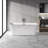 67" x 32" Freestanding Soaking Acrylic Bathtub