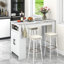 Faux Marble Top Dining Table