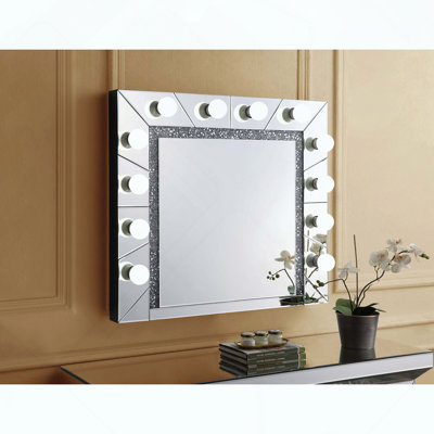 ACME Noralie, miroir d'appoint, miroir et faux diamants