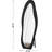 63" X 24" Full Body Mirror, Flannel - Wrapped Frame, Unique Irregular Shape, Black, Shatterproof For Dressing Room Decorating Large 63"X24" Length Wavy Design, Wall Or Floor Placement,-598130071