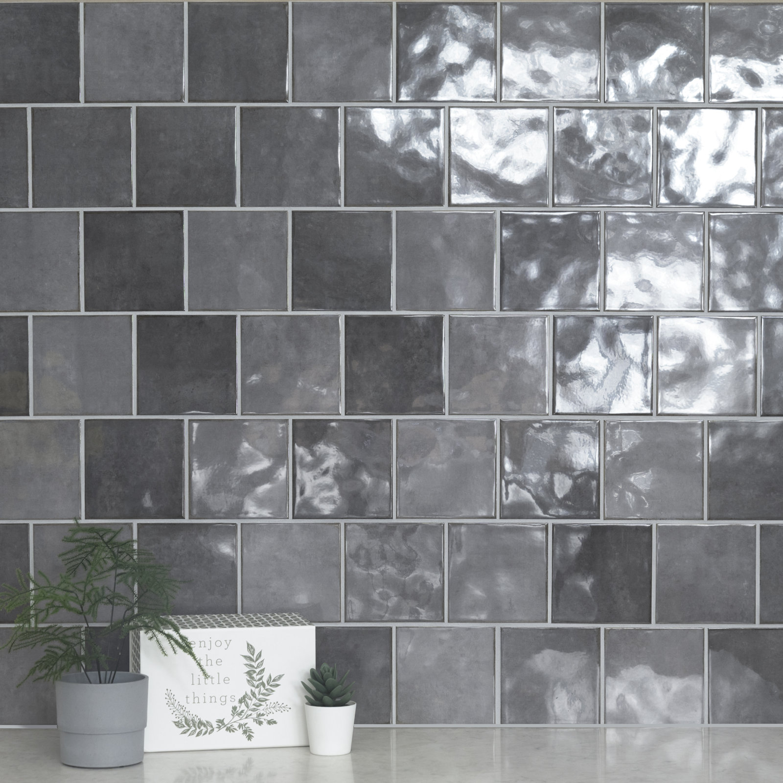 Renzo Ceramic Wall Tile, Storm