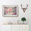Pale Pink Carnation Flowers in Abstract - Picture Frame Painting Print-55735275-55735280