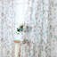 Ensemble de 2 panneaux de rideaux diaphanes à motif floral avec passe-tringle-243059545-259993492