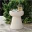 Tables d'appoint extérieures en forme de champignon en forme de champignon, table basse à piédestal géométrique moderne et table basse décorative pour l'extérieur-1648048363