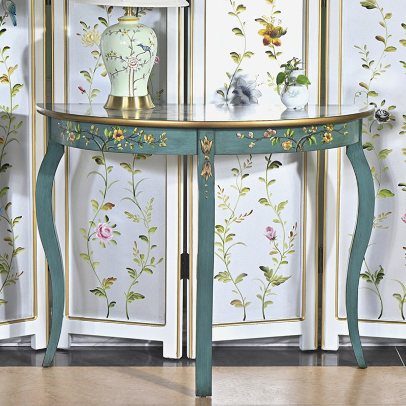 Console demi-cercle Teal