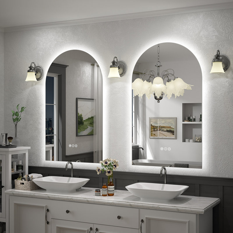 Aevar LED Lighted Wall Mirror, 40" x 24"