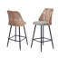 Upholstered Chenille Bar Stool-548136029