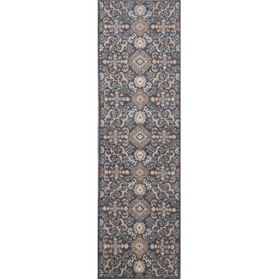 Ziegler One-of-a-Kind 2'6" X 8'4" Runner Wool Area Rug in Dark Gray