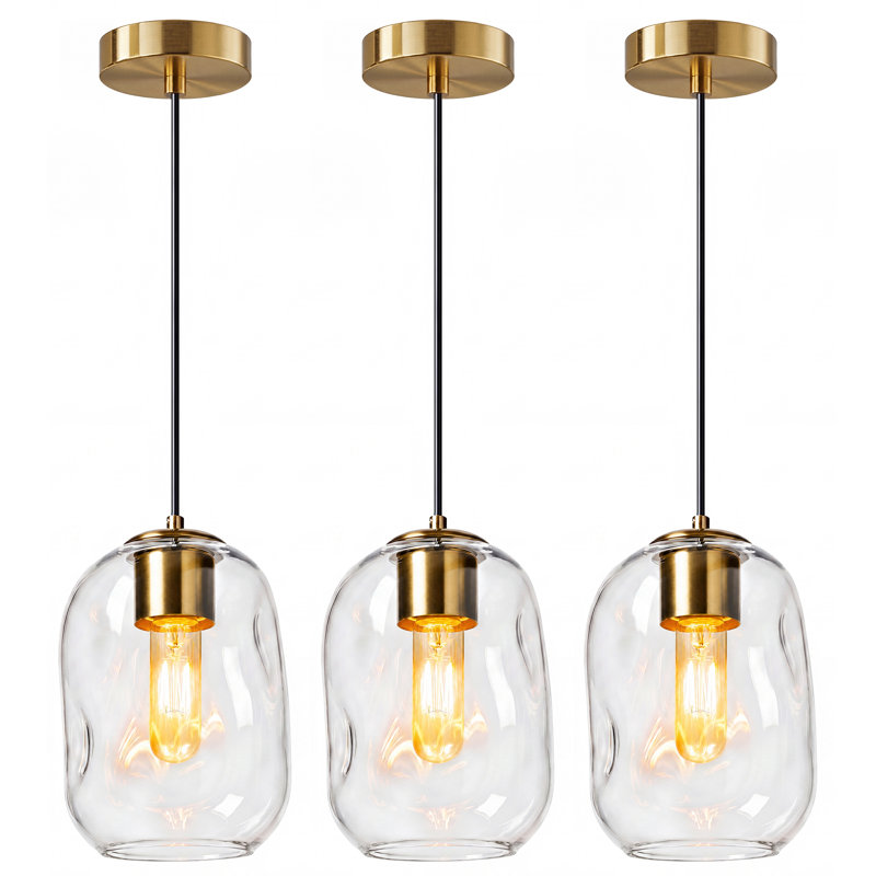 Irregular Dimmable Pendant (Set of 3), 3 Lights