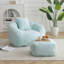 Fauteuil à billes géant avec repose-pieds pour adultes et enfants, parfait pour se détendre-1485763160