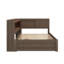 Lit de jour multifonctionnel en L avec lit gigogne, tablettes de rangement, ports USB et éclairage DEL-1159112653