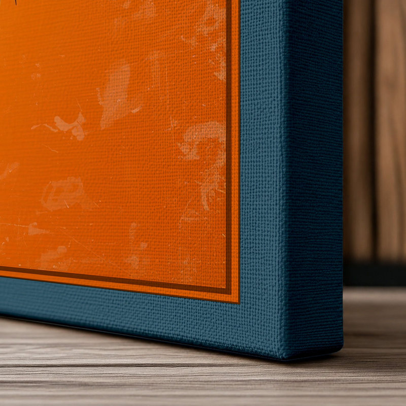 Watchful Gaze Modern - Wrapped Canvas, 30x20 - 76.2 x 50.8 cm, Teal Border