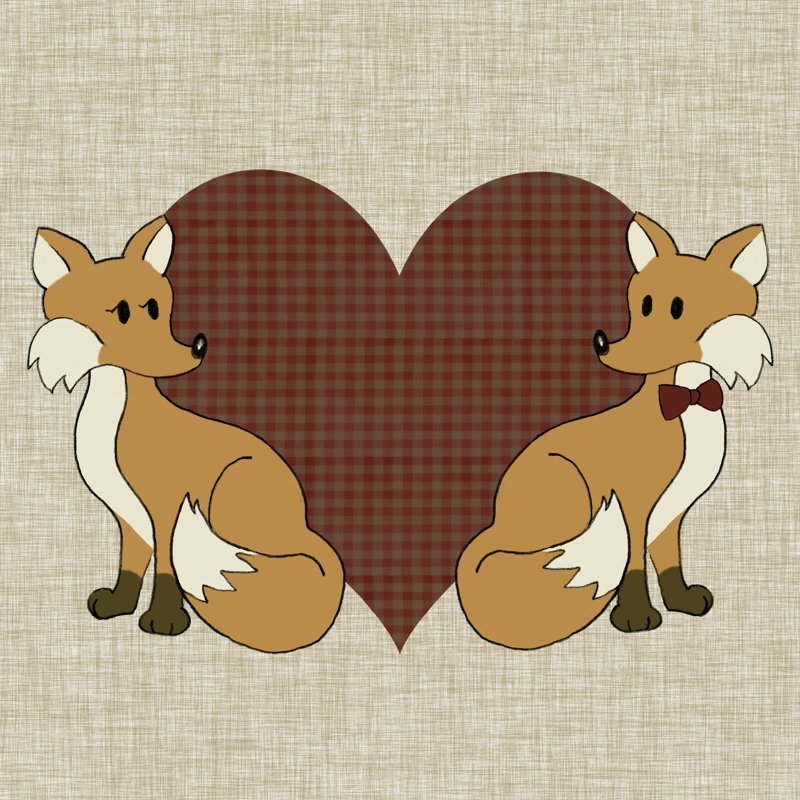 You And Me II - Wrapped Canvas Print, 30cm H x 30cm W x 3.8cm D