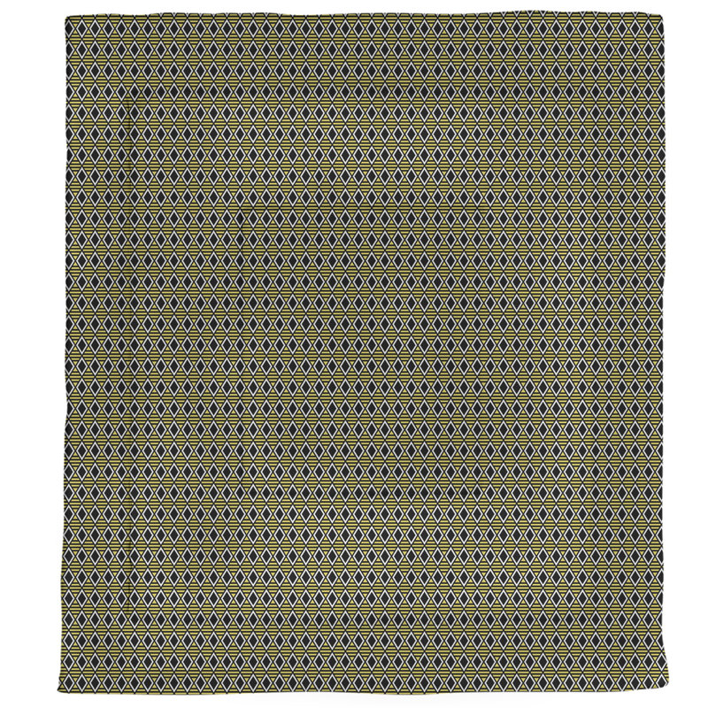 Édredon réversible simple Katelyn Elizabeth, Édredon simple TG, Noir / Jaune