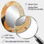 Radiant Revolve Modern Orange Spiral - Grand miroir mural ovale sur métal-1471019316