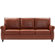 Amarius 80" Wide Faux Leather Rolled Arm Sofa