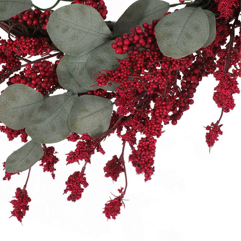 29" Eucalyptus/Berry Wreath