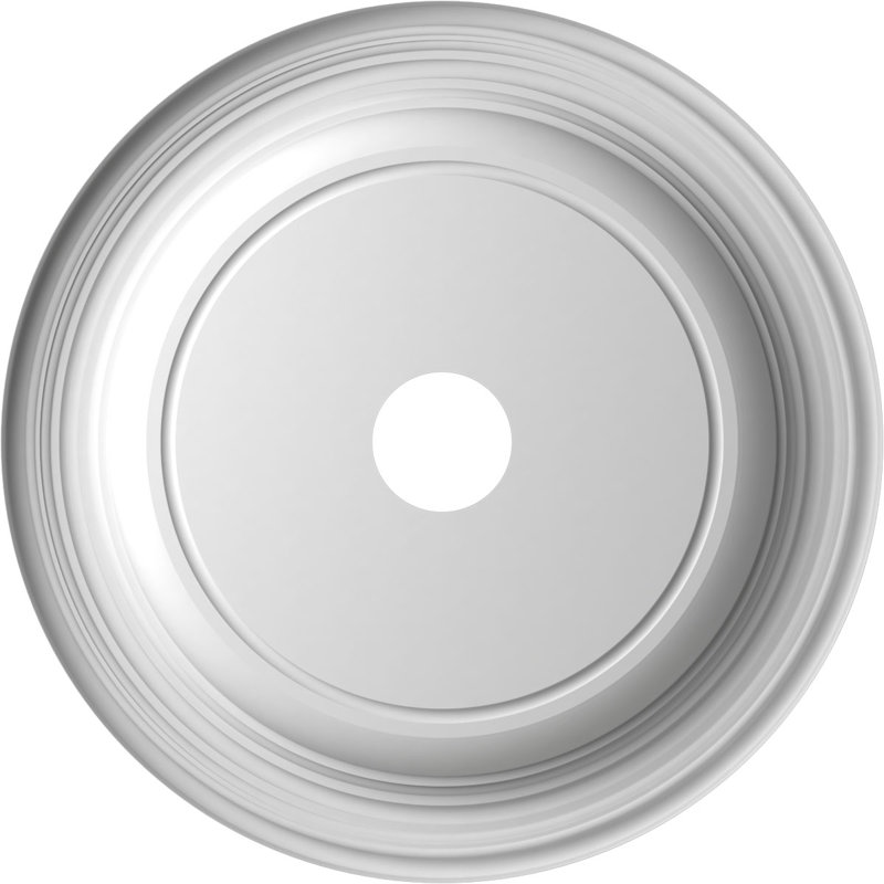 Traditional Traditional Thermoformed PVC Ceiling Medallion, Textured Metallic Galaxy, 22" H x 22" W x 1.5" D