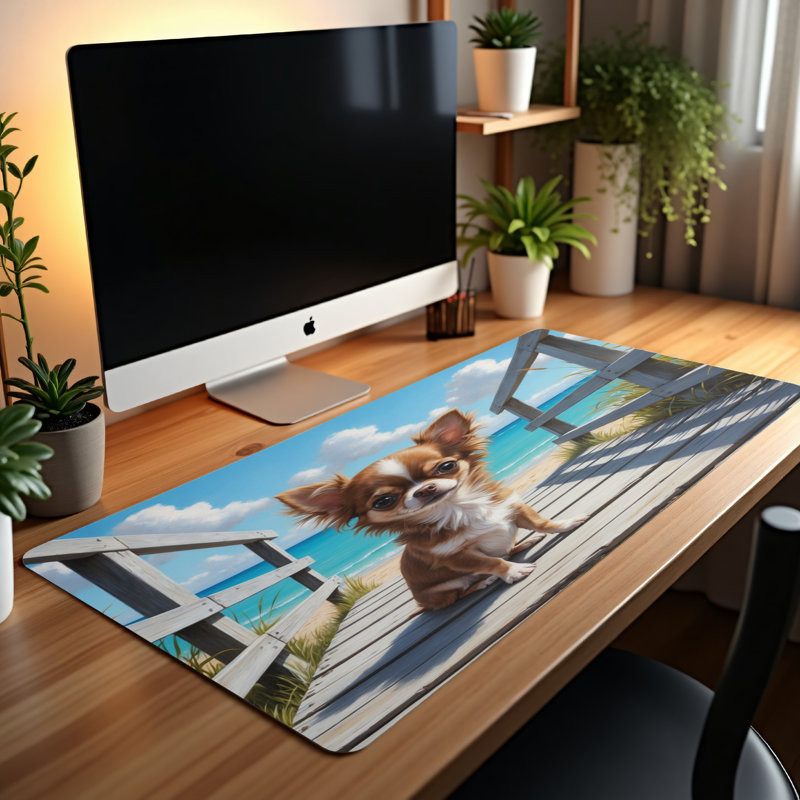 Polyester Desk Pad, 31.5x15.5