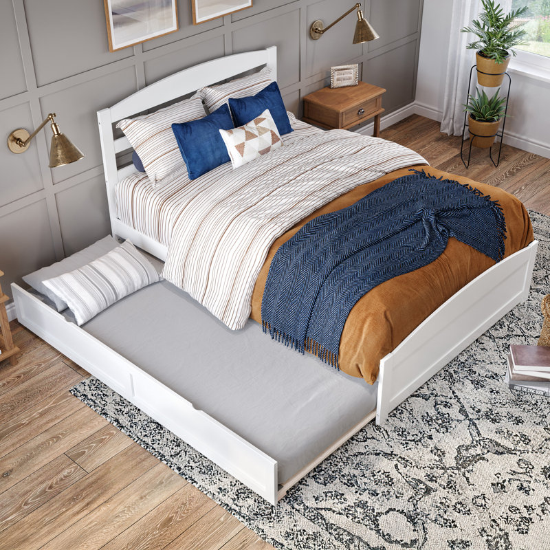 Elliana Solid Wood Platform Bed, Queen, White