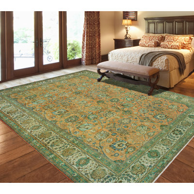 Ajournee One-of-a-Kind 9'11" X 14'2" 1980s Wool Area Rug
