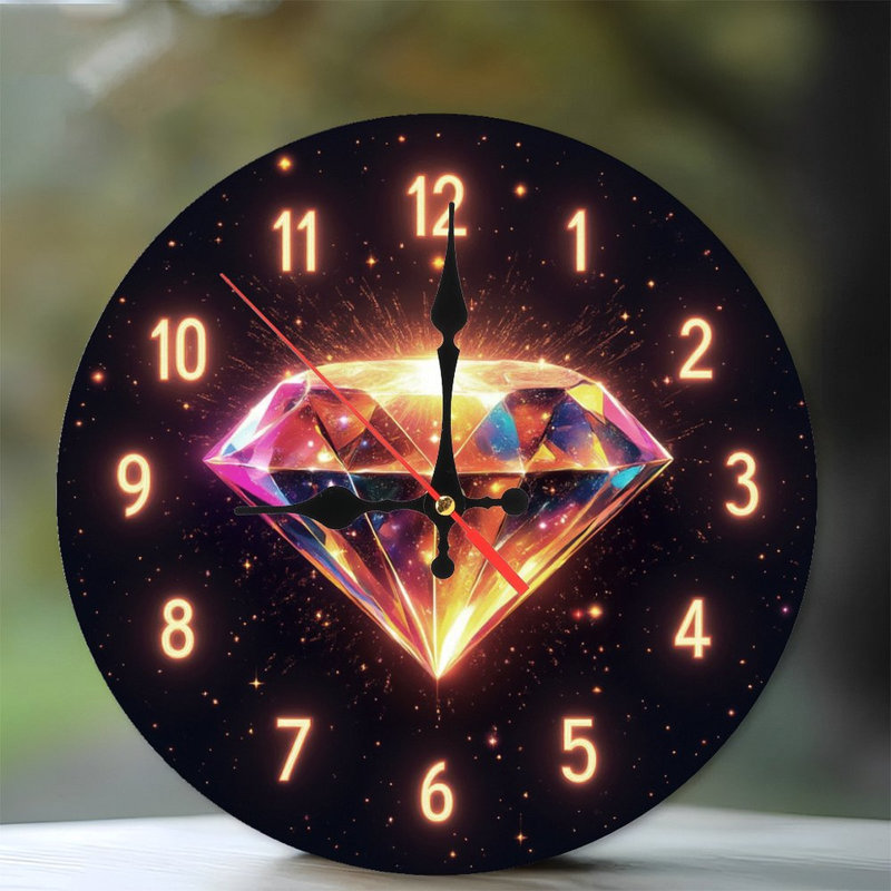 Glowing Diamond Clock Numbers
