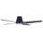 52" Flush Mount Indoor/Outdoor Ceiling Fan with Light and Remote, Damp Rated, Low Profile Black LED Ceiling Fan for Low Ceiling-1919071115