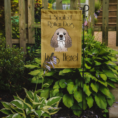 Drapeau de jardin à 2 côtés pour chien en vie