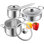 6-piece Stainless Steel Nonstick Cookware Set
