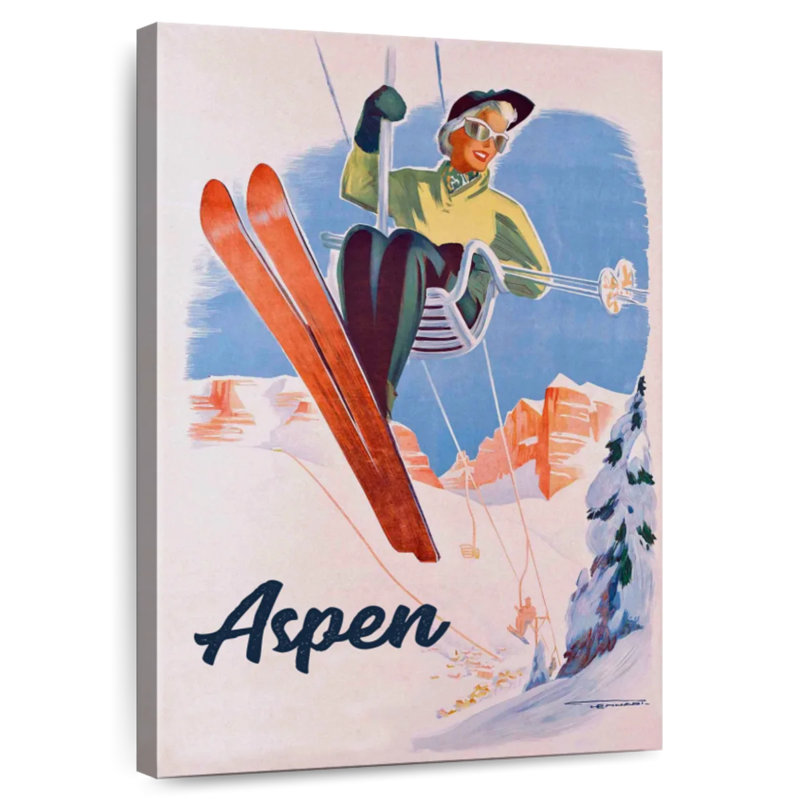 Remontée mécanique Sirci Vintage Aspen, H 48 po x l 32 po