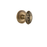 Grandeur Circulaire Rosette Passage with Grande Victorian Door Knob