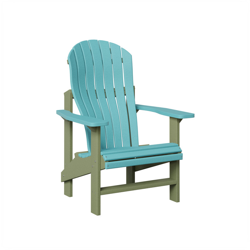 Chaise Adirondack droite Berlin Gardens, Bleu Aruba avec sauge