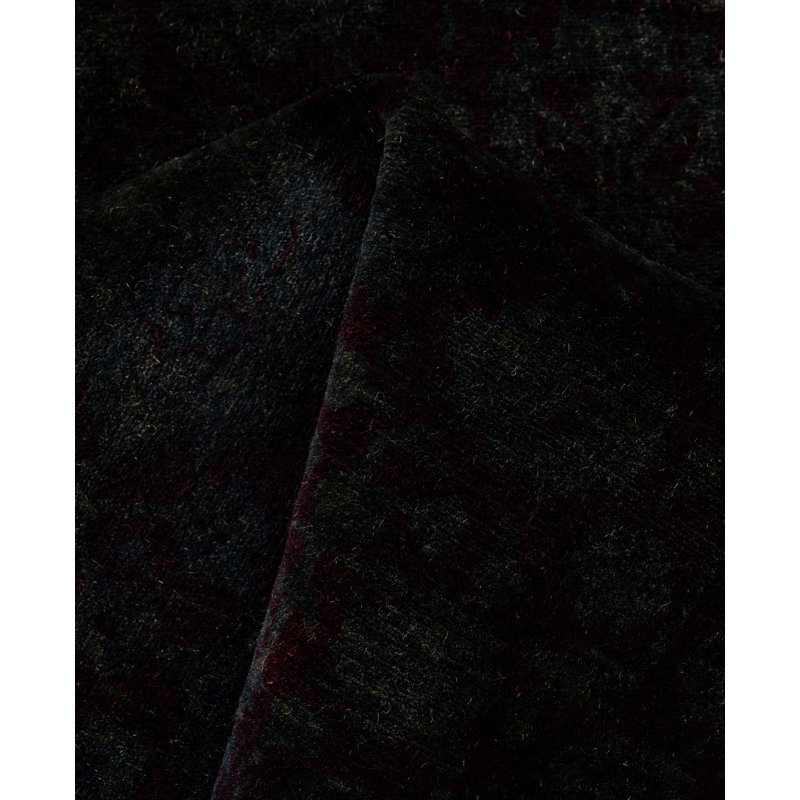 Overdyed One-of-a-Kind 4' 1" X 6' 1" Hand Knotted Area Rug